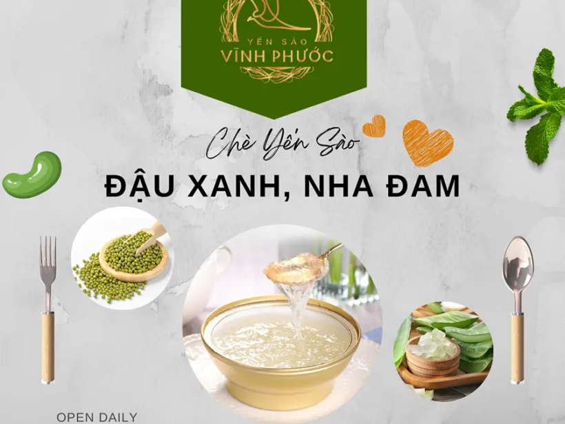 Chè Yến Sào Đậu Xanh, Nha Đam - yensaovinhphuoc.vn